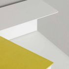 Consolă de sufragerie din cristal alb cu bază metalică Made in Italy - Iridio Viadurini