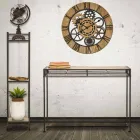 Consola de living dreptunghiulară în stil modern în fier și MDF - Wendell Viadurini