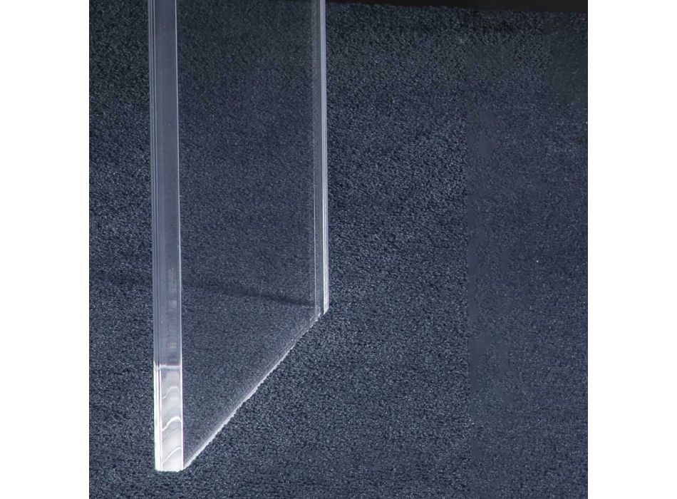 Consolă Sufragerie din Cristal Acrilic Transparent Minimal - Amedea Viadurini