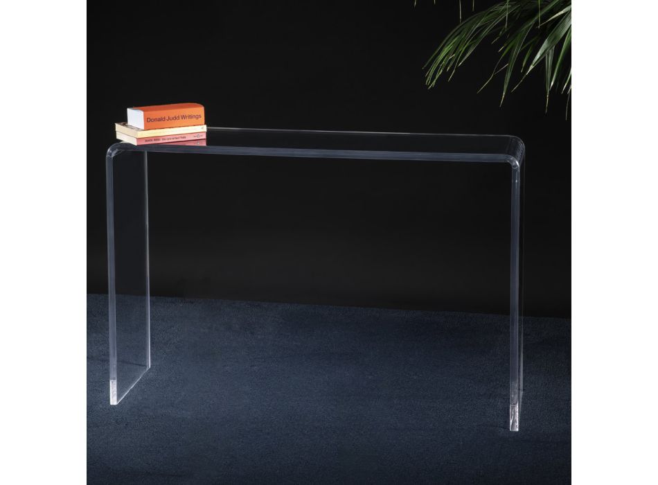 Consolă Sufragerie din Cristal Acrilic Transparent Minimal - Amedea Viadurini