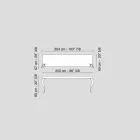 Consola MDF stil contemporan și oțel Luigi Viadurini