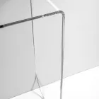 Masă consolă Alarico din plexiglas transparent cu design modern, fabricată în Italia Viadurini