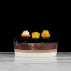 Container pentru piese de centru din marmură laminată de lux italiană - Leonida Viadurini