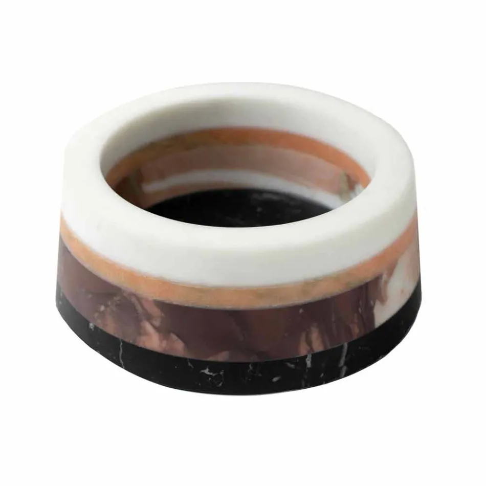 Container pentru piese de centru din marmură laminată de lux italiană - Leonida Viadurini