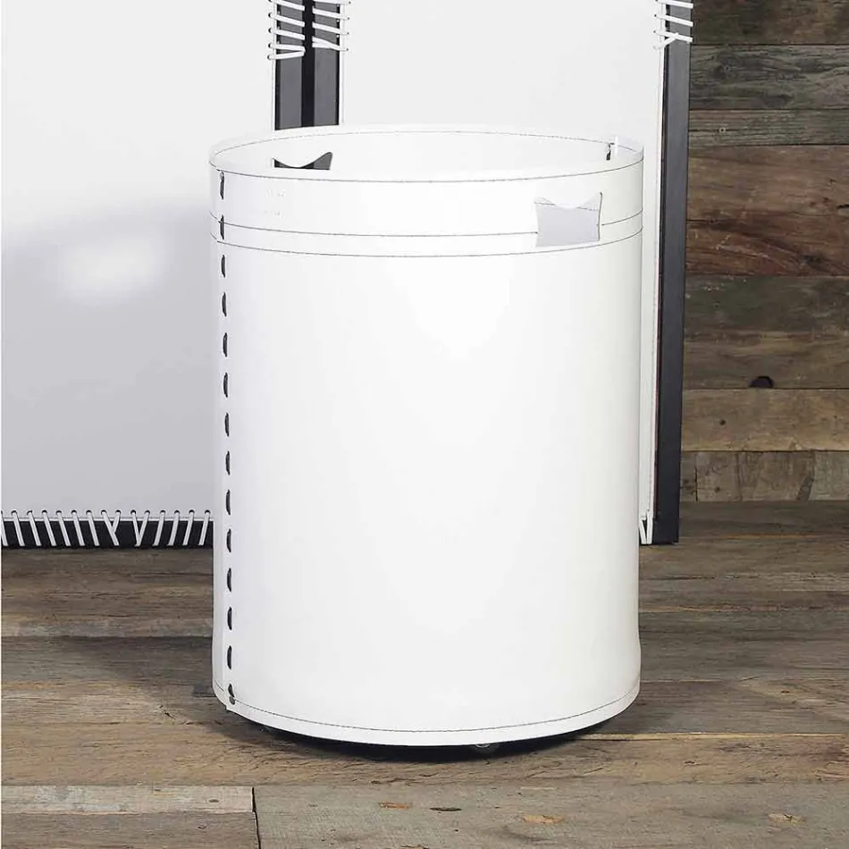 Suport de bușteni din piele 100% Made in Italy Viadurini