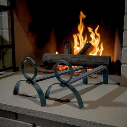 Pereche de Seminee de Călcat Metal Înălțime 21 cm Fabricate în Italia - Sari Viadurini