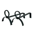 Pereche de călci metalice pentru șemineu Înălțime 21 cm Fabricate în Italia - Sari Viadurini