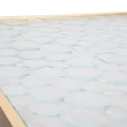 Pereche de Mese Telefon Patrate din Fier Auriu si Blat din Sticla - Pope Viadurini