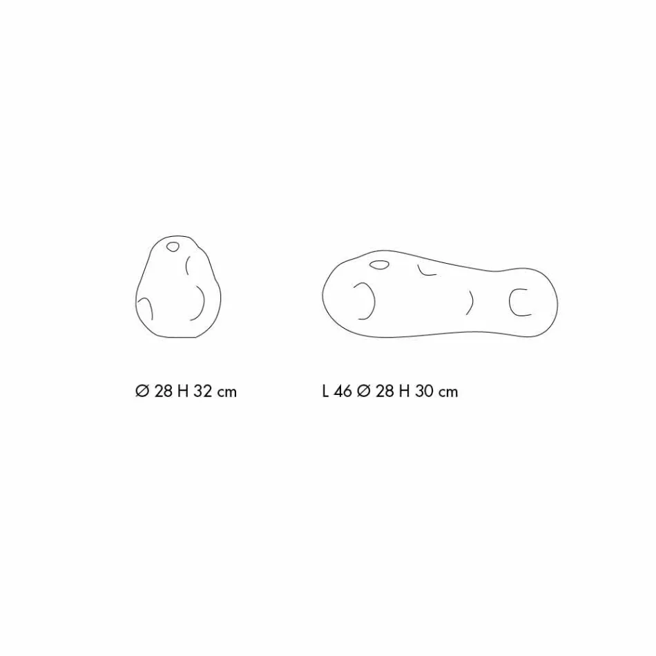 Pereche de vaze decorative din sticlă suflată transparentă, fabricate în Italia - Pedro Viadurini