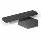 Pereche de tăvi din oțel lăcuit negru sau auriu Design modern - Savona Viadurini