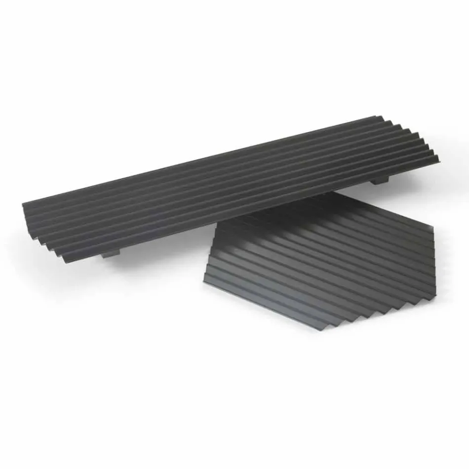 Pereche de tăvi din oțel lăcuit negru sau auriu Design modern - Savona Viadurini