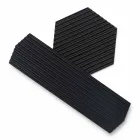 Pereche de tăvi din oțel lăcuit negru sau auriu Design modern - Savona Viadurini