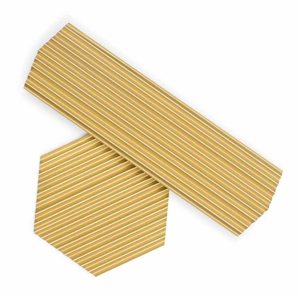 Pereche de tăvi din oțel lăcuit negru sau auriu Design modern - Savona Viadurini