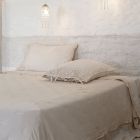 Cuvertură de pat dublă matlasată de lenjerie ușoară de lux și din jerseu - Gibbo Viadurini