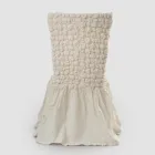 Husa de scaun eleganta cu spatar pentru living din in brodat - Panteo Viadurini