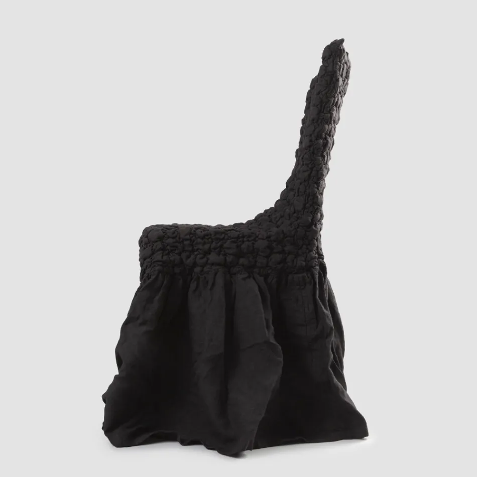 Husa de scaun eleganta cu spatar pentru living din in brodat - Panteo Viadurini