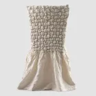 Husa de scaun eleganta cu spatar pentru living din in brodat - Panteo Viadurini