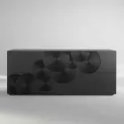 Comoda cu Slate 10 ante, design modern, alb, negru sau auriu Viadurini