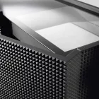 Comoda cu două uși negre cu 2 usi si sertar smulgere Flora Viadurini