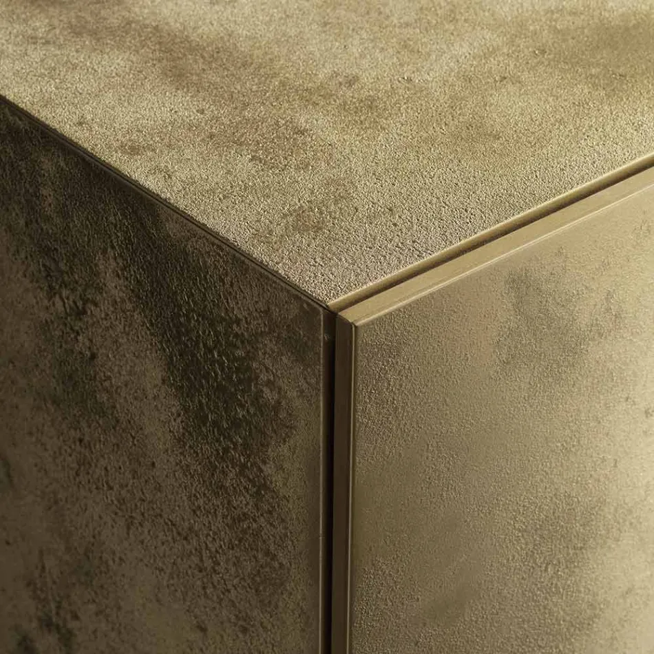 Bufet cu 3 uși și 3 rafturi interioare din lemn și MDF - Pesci Viadurini