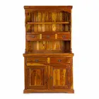 Buffet în stil clasic înalt cu structură din lemn de salcâm masiv - Umami Viadurini