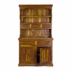 Buffet în stil clasic înalt cu structură din lemn de salcâm masiv - Umami Viadurini