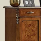 Bufetă clasică 2 uși și 2 sertare din lemn Made in Italy - Cheverny Viadurini