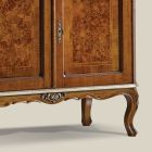 Bufetă clasică 2 uși și 2 sertare din lemn Made in Italy - Cheverny Viadurini