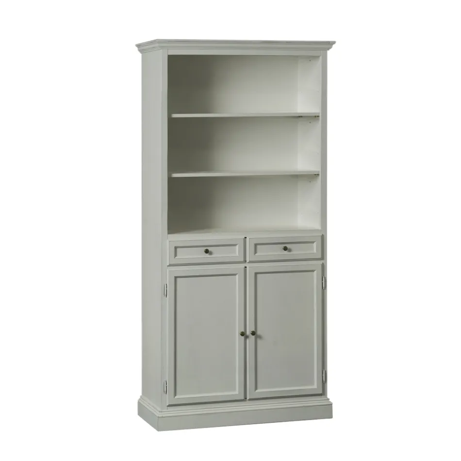 Bufetă cu 2 Uși, 2 Sertare și 2 Rafturi Deschise Made in Italy - Camene Viadurini