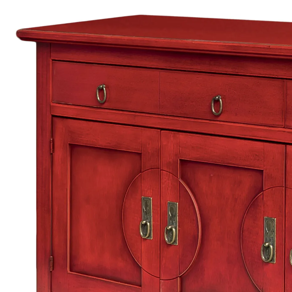 Bufetă cu 3 uși și 3 sertare în diferite finisaje Made in Italy - Ganesha Viadurini