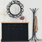 Bufetă cu Structură din Particule de Lemn Furnir Fabricat în Italia - Odino Viadurini