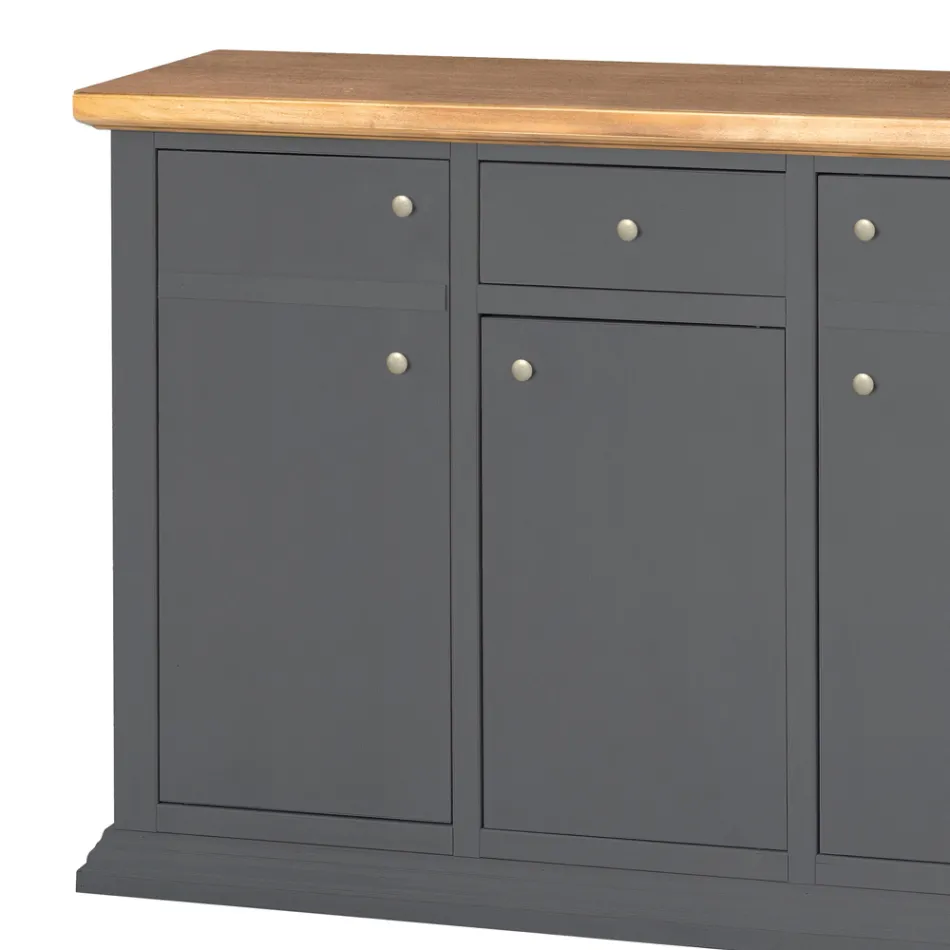 Bufetă cu Structură din Particule de Lemn Furnir Fabricat în Italia - Odino Viadurini