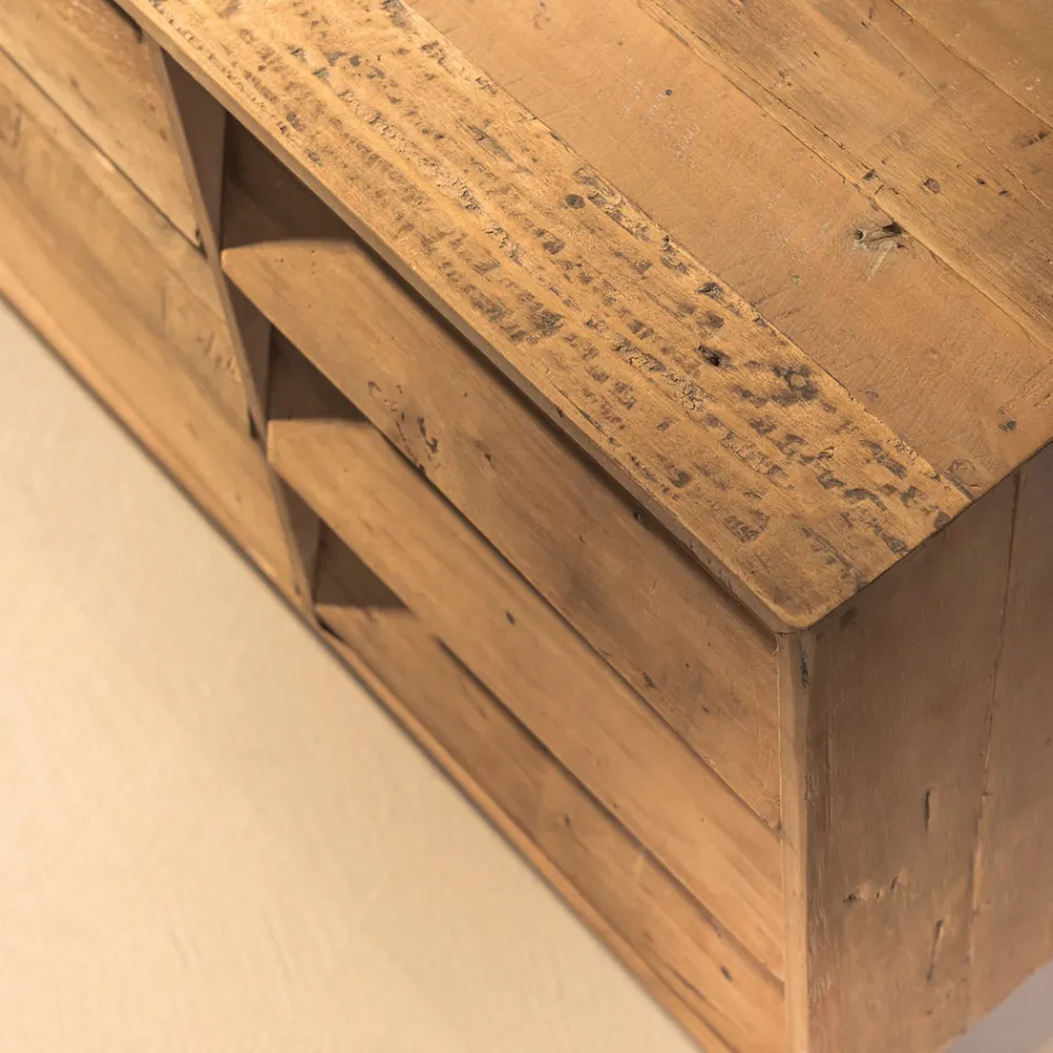 Bufetă pentru living cu 2 uși centrale și 6 sertare laterale - Slide Viadurini