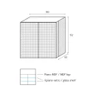 Bufet de living cu 2 uși, finisaj diamantat, fabricat în Italia - Sagittario Viadurini