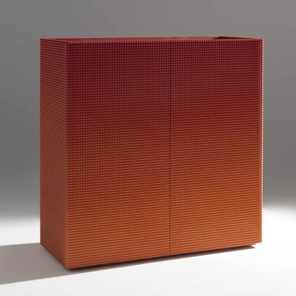 Bufet de living cu 2 uși, finisaj diamantat, fabricat în Italia - Sagittario Viadurini