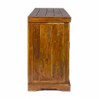 Buffet cu design clasic, finisaj rustic din lemn de salcâm masiv - Malaya Viadurini