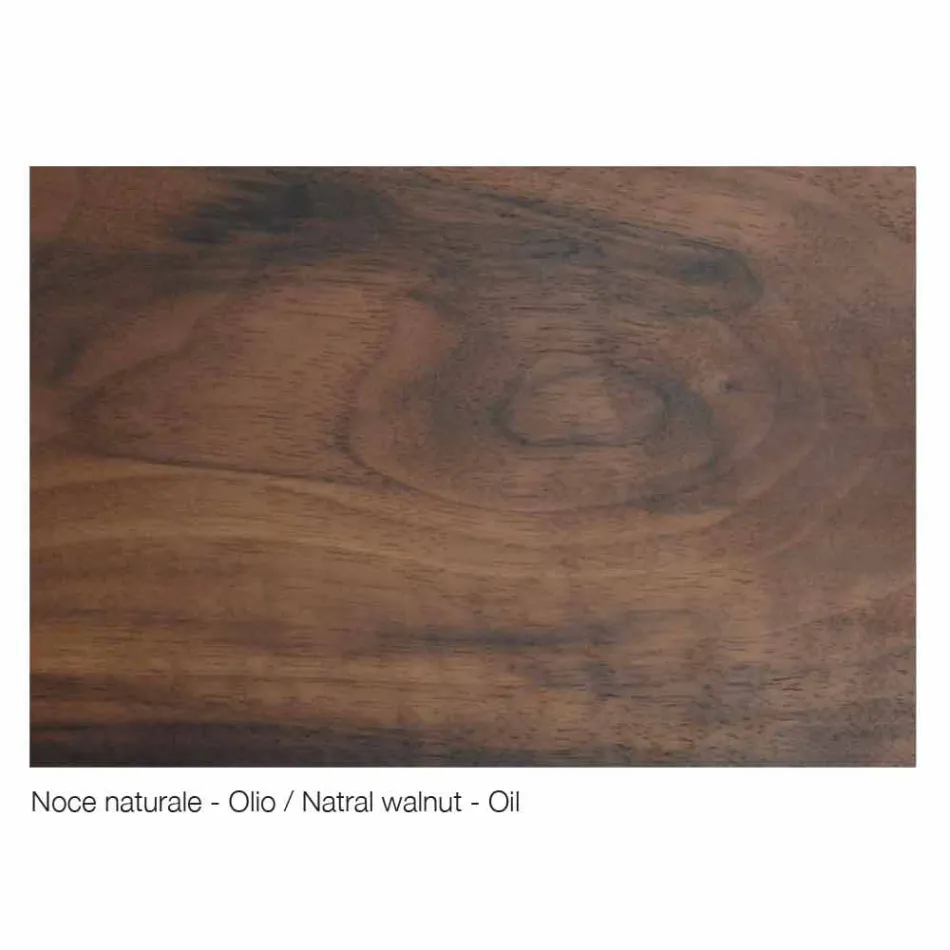 Credința de design modern din lemn masiv, L192 x D 50 cm, Teresa Viadurini