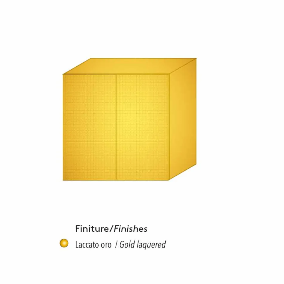 sideboard Design cu 2 usi model alb, negru sau auriu Flora Viadurini