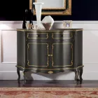 Bufetă de lux cu 2 uși și 1 sertar din lemn Made in Italy - Leonor Viadurini