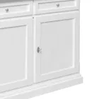 Bufetă din lemn cu 2 sertare și 2 uși Made in Italy - Uller Viadurini