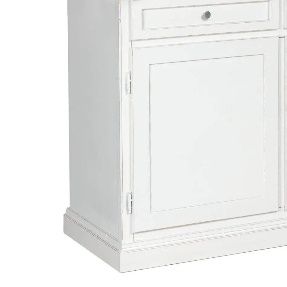 Bufetă din lemn cu 3 sertare și 3 uși Made in Italy - Uller Viadurini