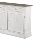 Bufetă din lemn cu 3 sertare și 3 uși Made in Italy - Uller Viadurini