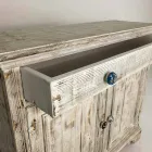 Buffet din lemn masiv de molid cu rafturi interne Made in Italy - Pierrot Viadurini