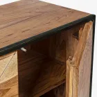 Bufetă din Lemn de Salcâm și Oțel 3 sau 4 Uși Homemotion - Cristoforo Viadurini