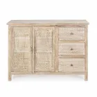 Buffet din lemn de mango cu decorațiuni incrustate manual - Zotto Viadurini