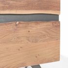 Buffet din lemn și oțel vopsit Design modern Homemotion - Silvia Viadurini