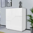 Bufeta din Lemn Melaminat 3 Camere si 2 Rafturi Made in Italy - Alyssa Viadurini