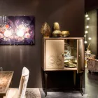 servantă Contemporan cu 2 usi din lemn masiv si Joy din piele anilina Viadurini