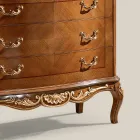 Bufetă Clasică Sufragerie Lemn Alb sau Nuc Fabricat în Italia - Chantilly Viadurini