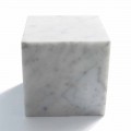 Cube Design Hârtie din Marmura Carrara Albă Satin Fabricat în Italia - Qubo